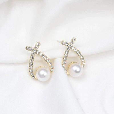 Boucles d'Oreilles avec Perles et Paillettes