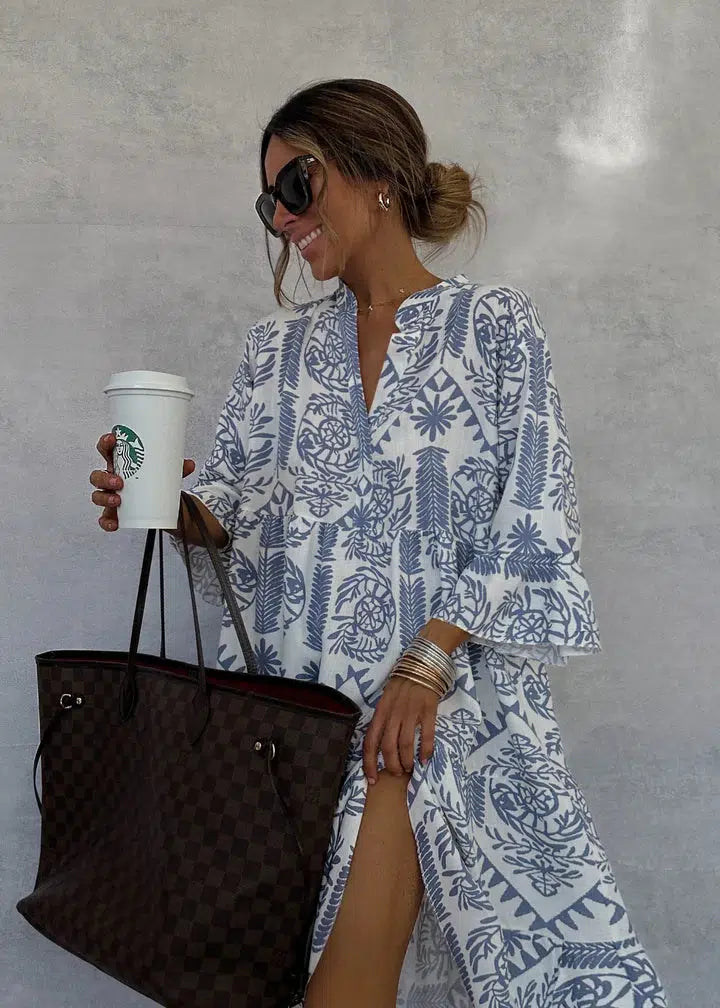 Anjie | Robe Tunique Boho Décontractée