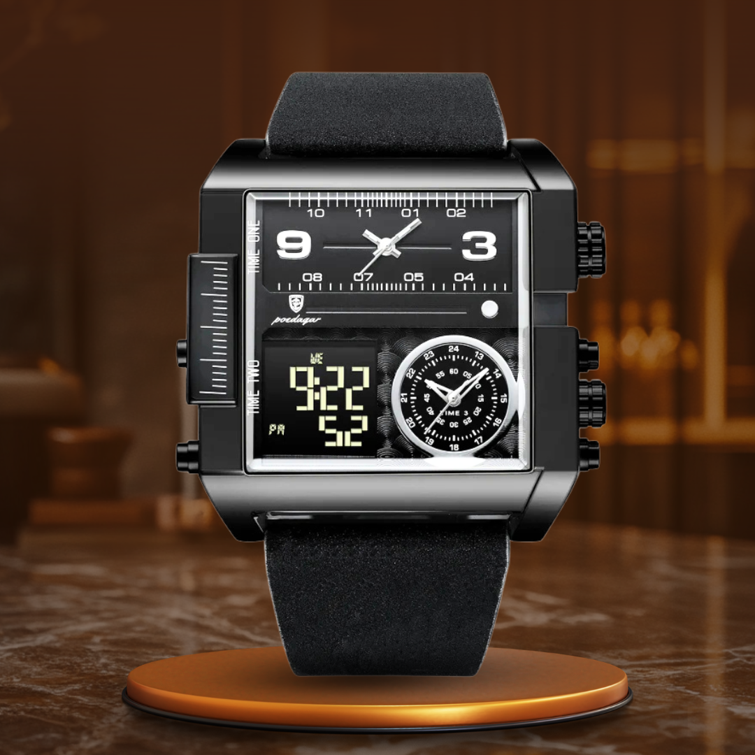Montre de poignet numérique de luxe