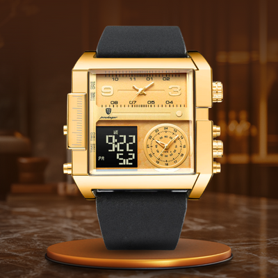 Montre de poignet numérique de luxe