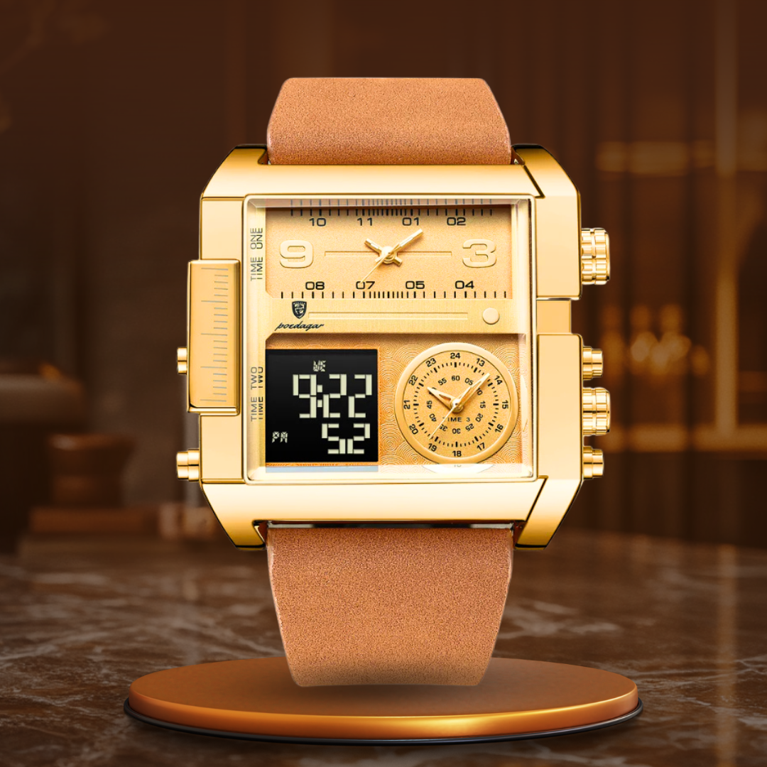 Montre de poignet numérique de luxe