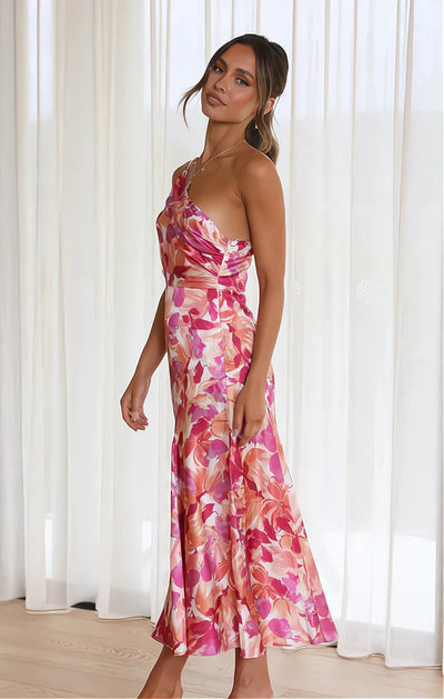 Diane | Robe en Satin Floral