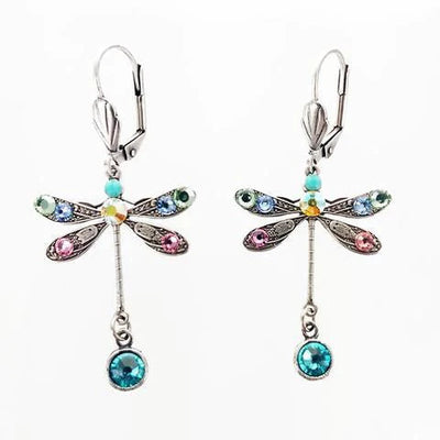 Boucles d'Oreilles Élégantes en Libellule Sculptée