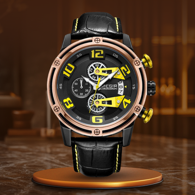 Montre Chronographe à Quartz Lumineux pour Hommes