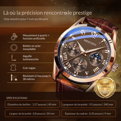 Montre-bracelet en quartz décontractée et tendance