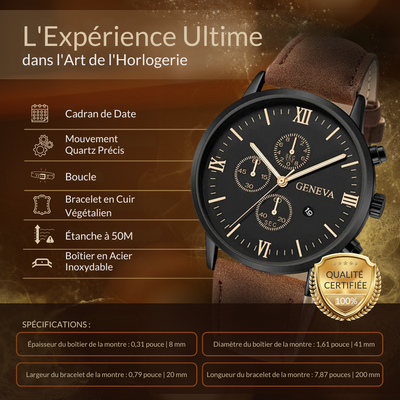 Montre Analogique Quartz Décontractée