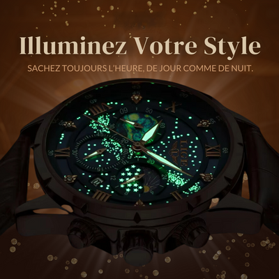 Montre Élégante Phase de Lune