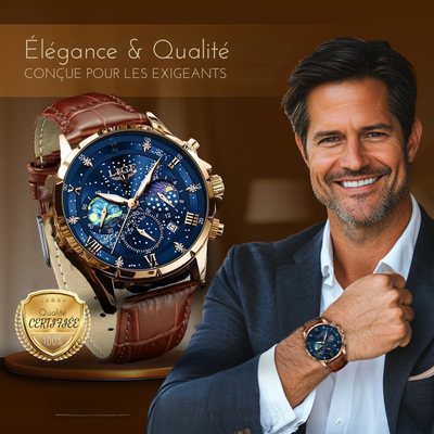 Montre Élégante Phase de Lune