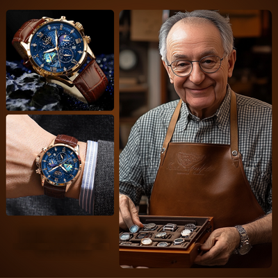 Montre Élégante Phase de Lune