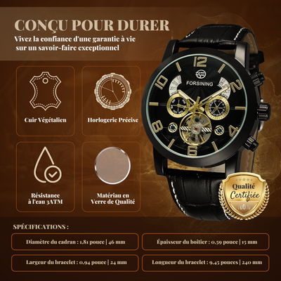Montre Mécanique Automatique Tourbillon de Luxe