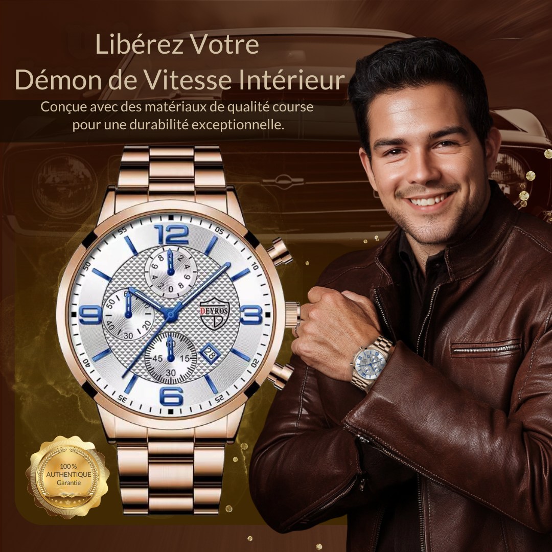 Montre d'affaires de luxe pour homme