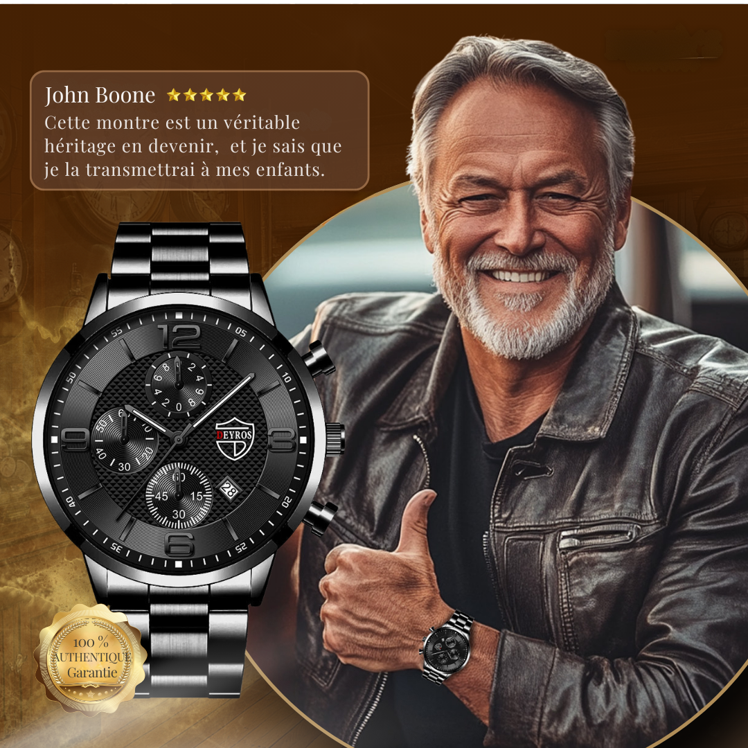 Montre d'affaires de luxe pour homme