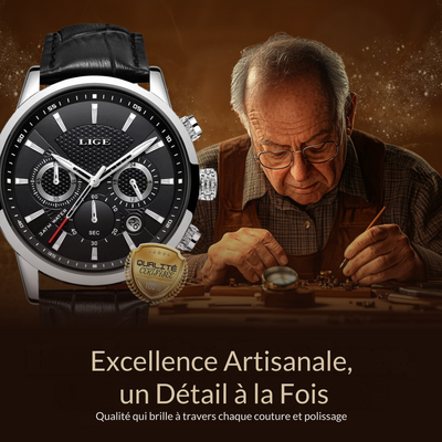 Montre en Cuir Militaire à la Mode