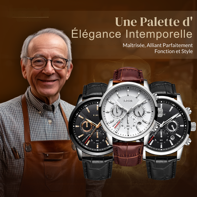 Montre en Cuir Militaire à la Mode