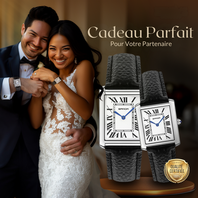 Montres Carrées Élégantes pour Couples