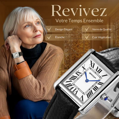 Montres Carrées Élégantes pour Couples