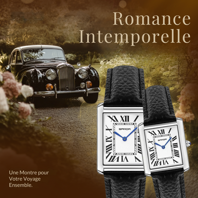 Montres Carrées Élégantes pour Couples