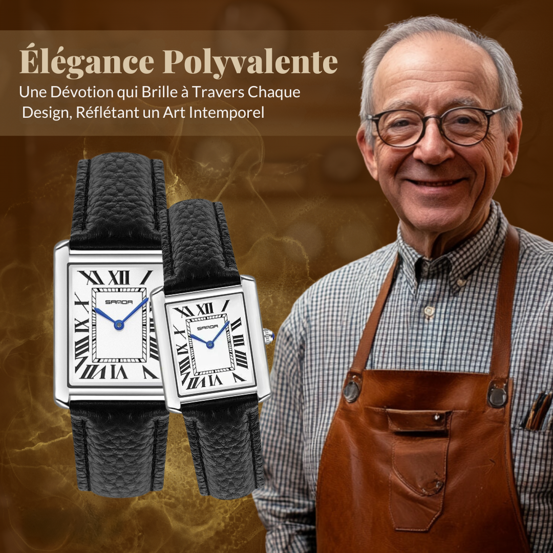 Montres Carrées Élégantes pour Couples