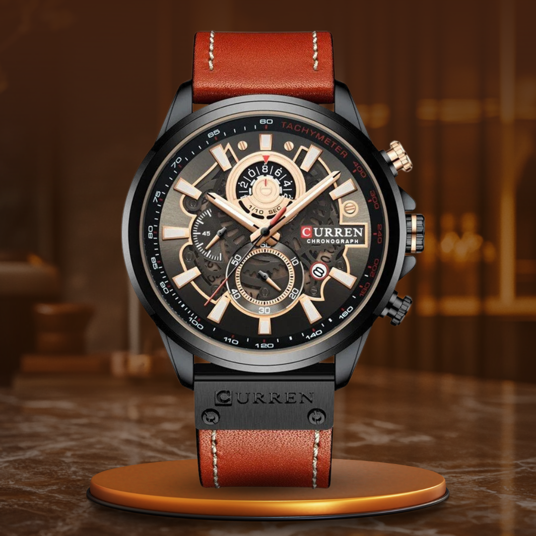 Montre Calendrier Quartz Multifonction