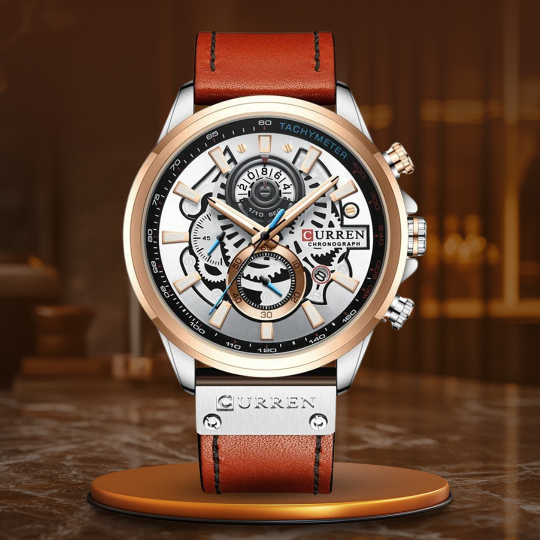 Montre Calendrier Quartz Multifonction