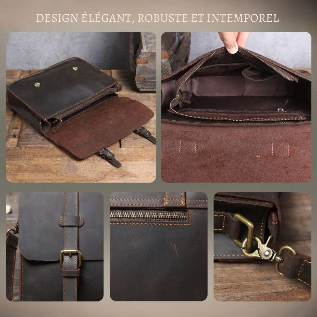 NAMUR | Sac Messager en Cuir