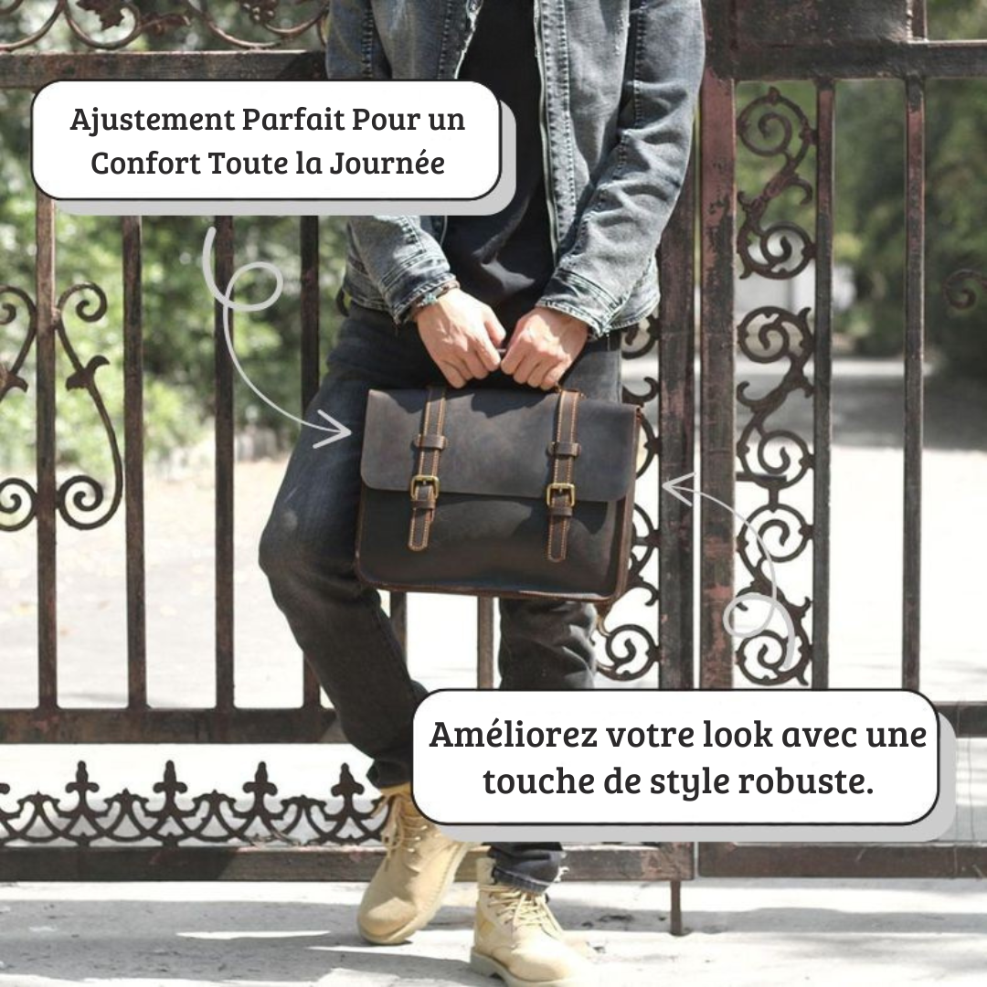 NAMUR | Sac Messager en Cuir