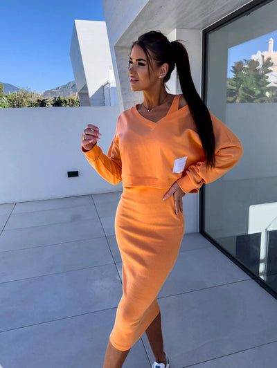 Lana - Ensemble décontracté sweat-shirt et robe
