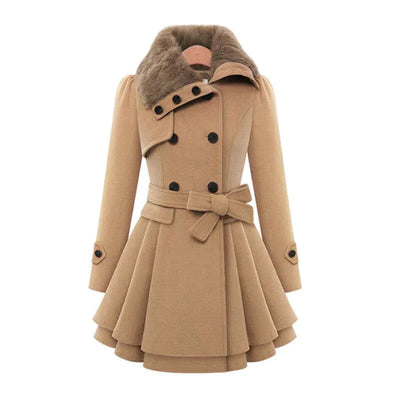 Lea | Trenchcoat en Fourrure Vegan