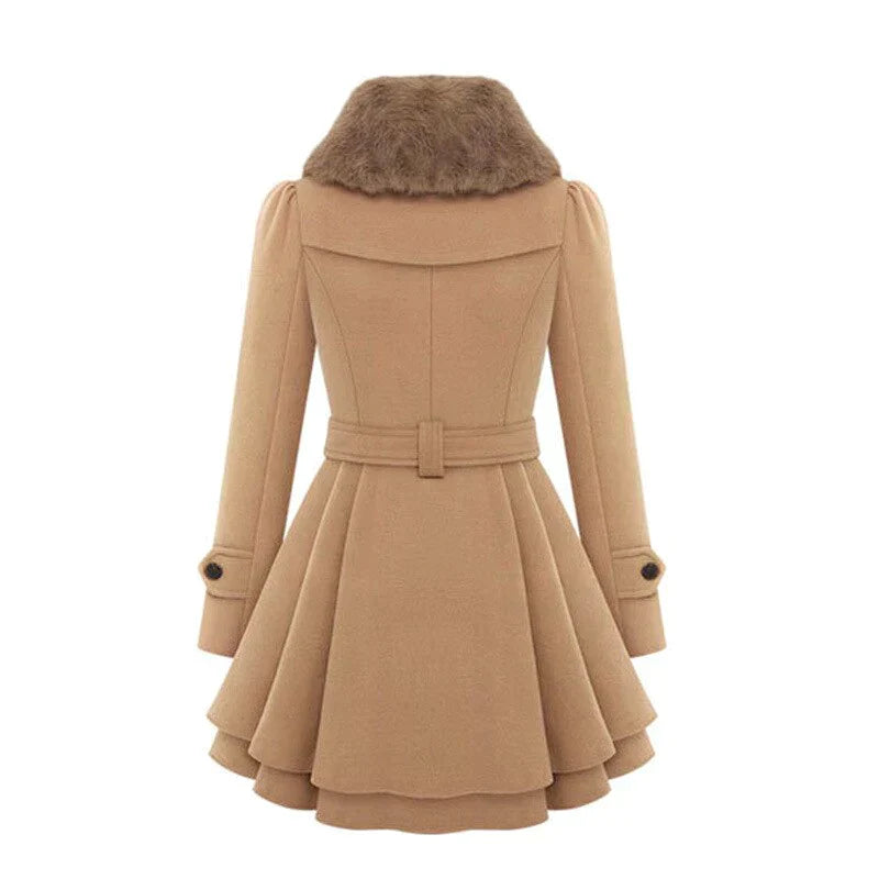 Lea | Trenchcoat en Fourrure Vegan