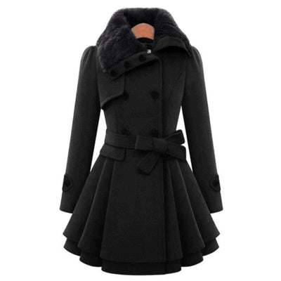 Lea | Trenchcoat en Fourrure Vegan