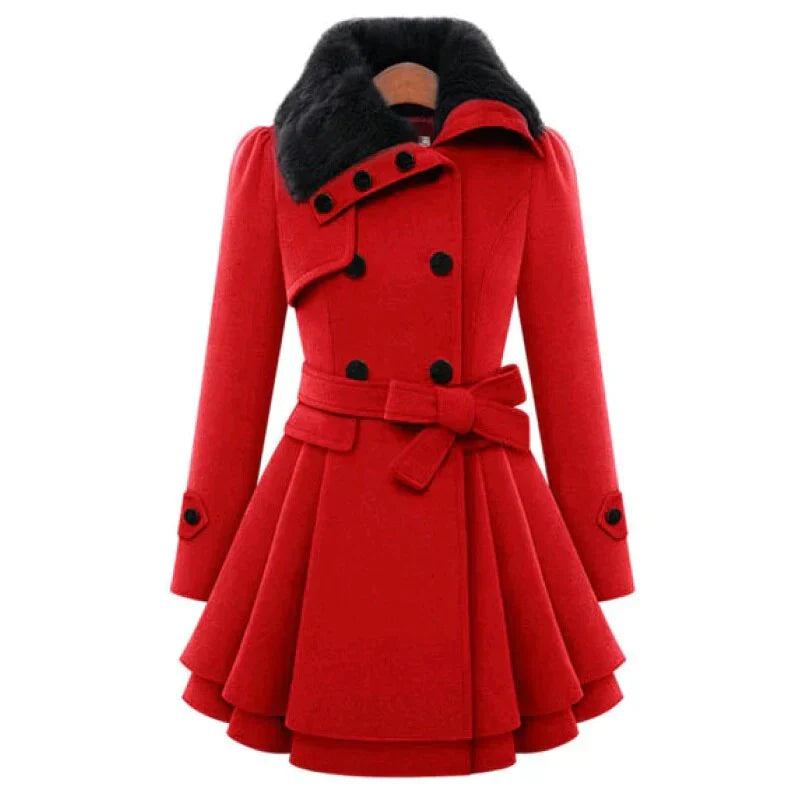 Lea | Trenchcoat en Fourrure Vegan