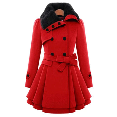 Lea | Trenchcoat en Fourrure Vegan