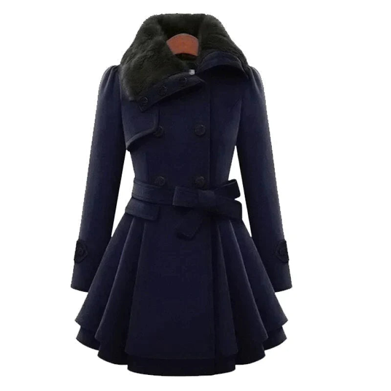 Lea | Trenchcoat en Fourrure Vegan