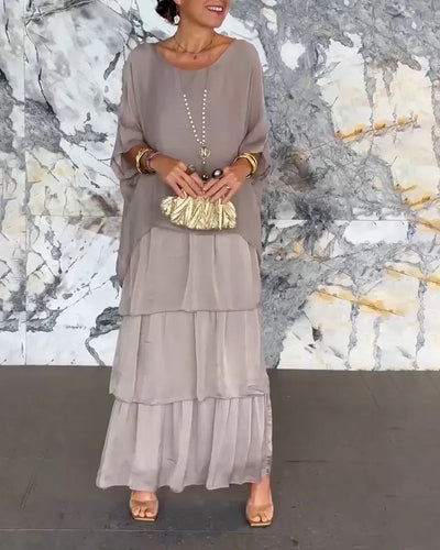Morgan™ | Robe Maxi Verte en Couches