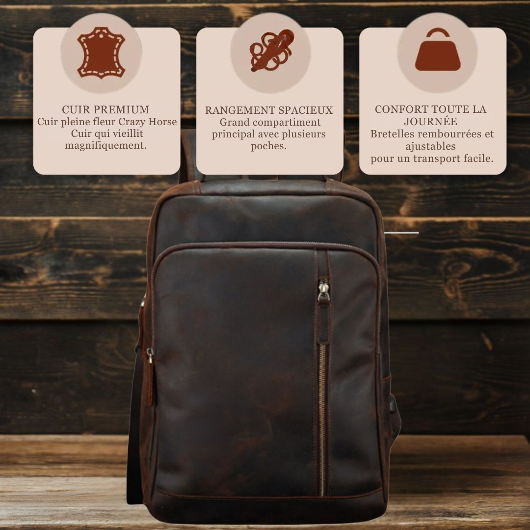 PORTLY | Sac à Dos en Cuir