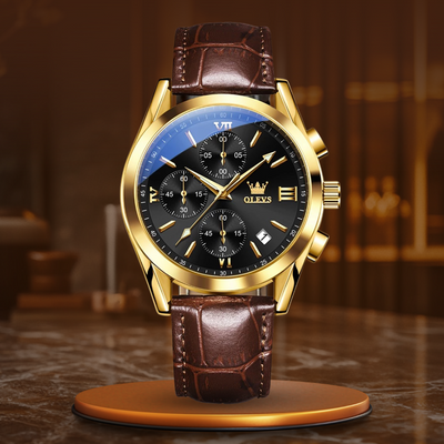 Montre Chronographe Lumineuse en Quartz