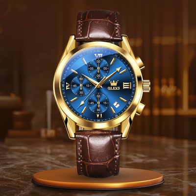 Montre Chronographe Lumineuse en Quartz