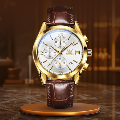 Montre Chronographe Lumineuse en Quartz