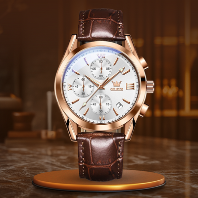 Montre Chronographe Lumineuse en Quartz
