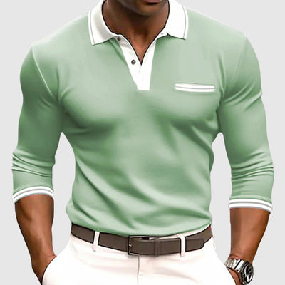 NOOAH™ | POLO ÉLÉGANT À MANCHES LONGUES