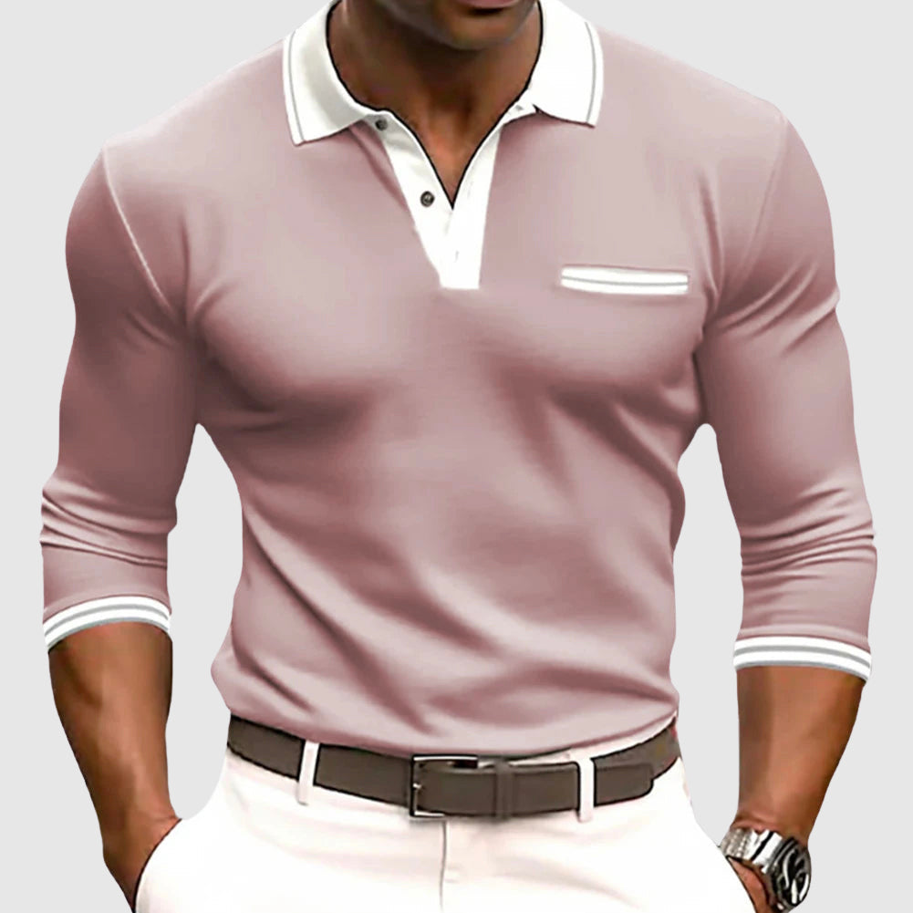 NOOAH™ | POLO ÉLÉGANT À MANCHES LONGUES
