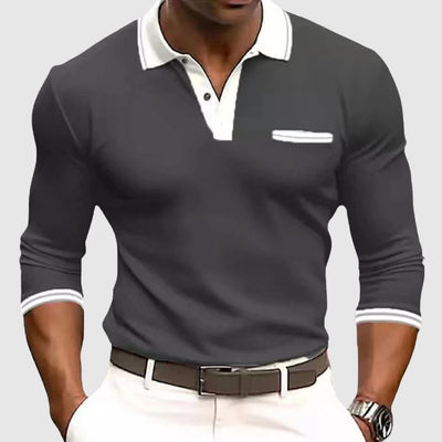 NOOAH™ | POLO ÉLÉGANT À MANCHES LONGUES
