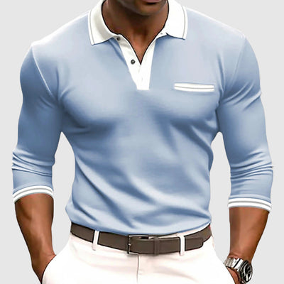 NOOAH™ | POLO ÉLÉGANT À MANCHES LONGUES