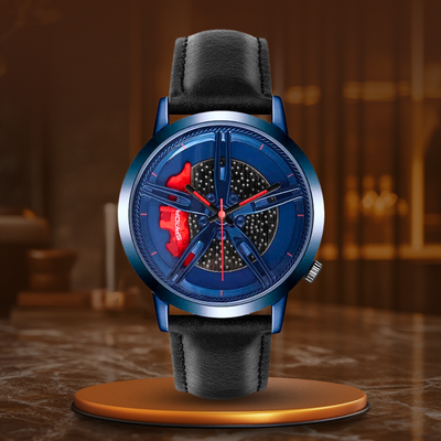 Montre Quartz avec Cadran Rotatif