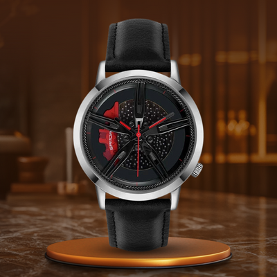 Montre Quartz avec Cadran Rotatif