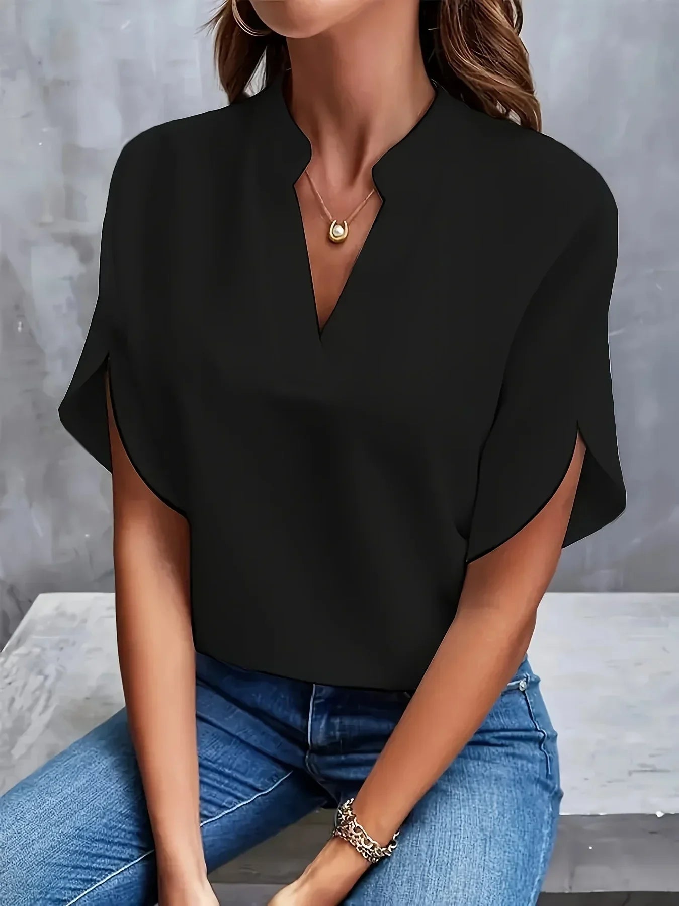 Thalia™ | Blouse Sophistiquée au Design Sur Mesure