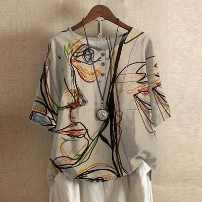 Anya™ | Blouse d'inspiration rétro