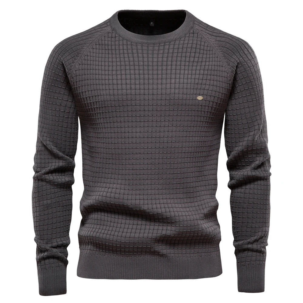 Xander | Pull pour homme avec motif en grille