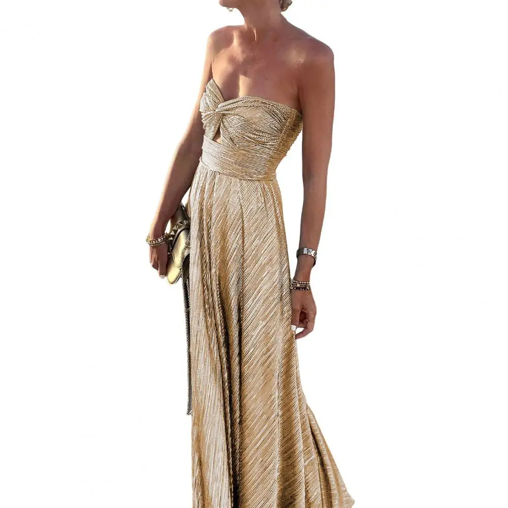Victoria | Robe Maxi Élégante Sans Bretelles