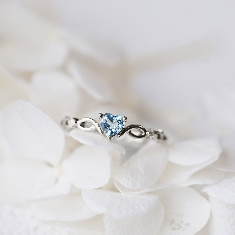 Bague en Cœur de Zirconia